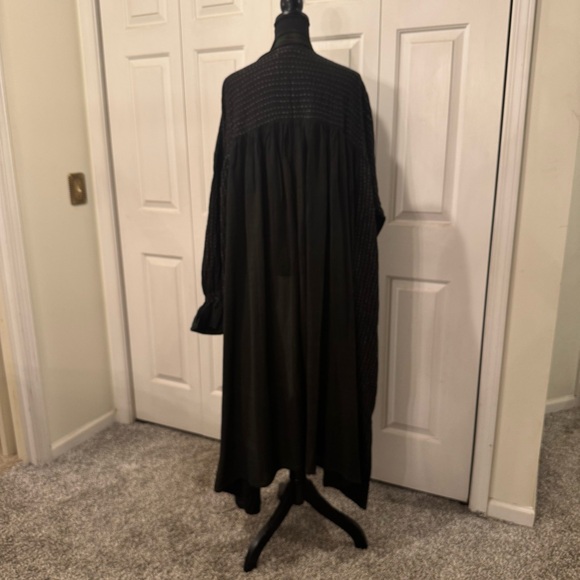 Kantha Bae Utopia Duster Overdyed Crepe Silk Vintage Sari Free Size XS to 3X - Picture 4 of 9